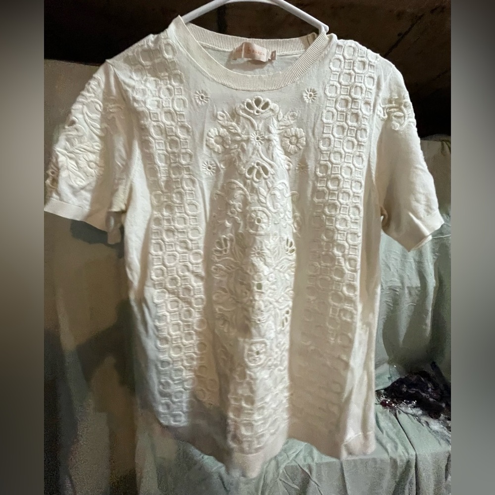 Tory Burch Eyelet Top